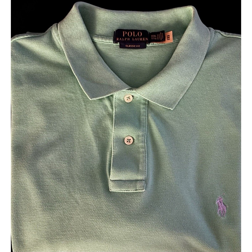 Polo Ralph‎ Lauren Classic Fit XXL 2X Green with Gray pony.